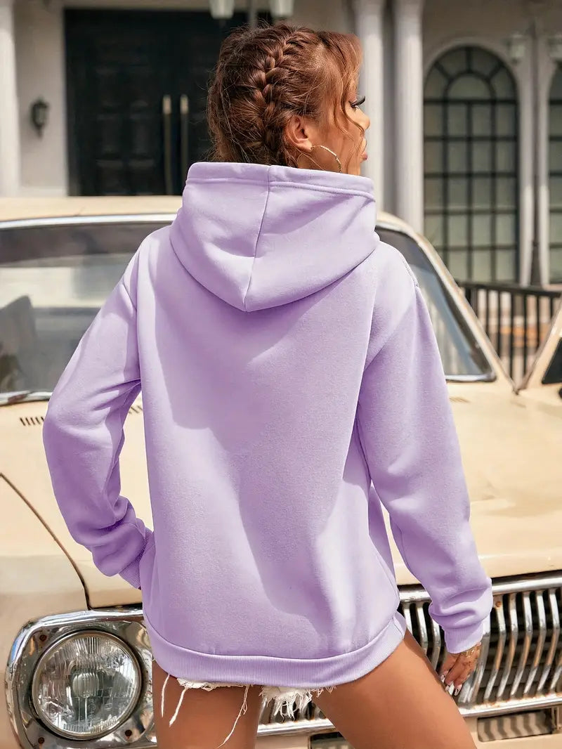 Women Lavender Winter Hoodie