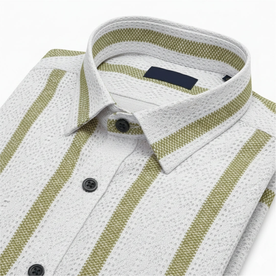 Men Pink Net Shirt - UHSS-2