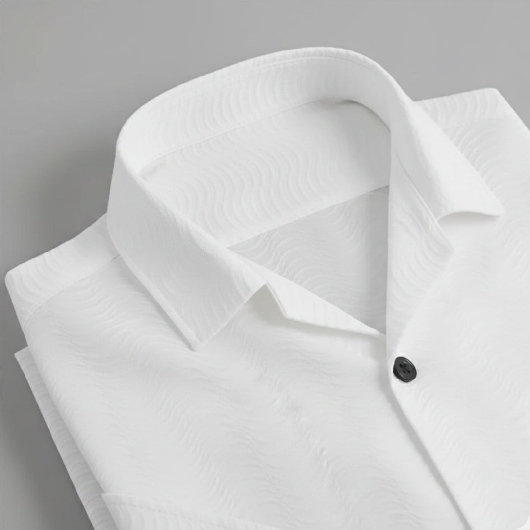 Men's Casual Half Sleeve Shirt - White | SHS-142