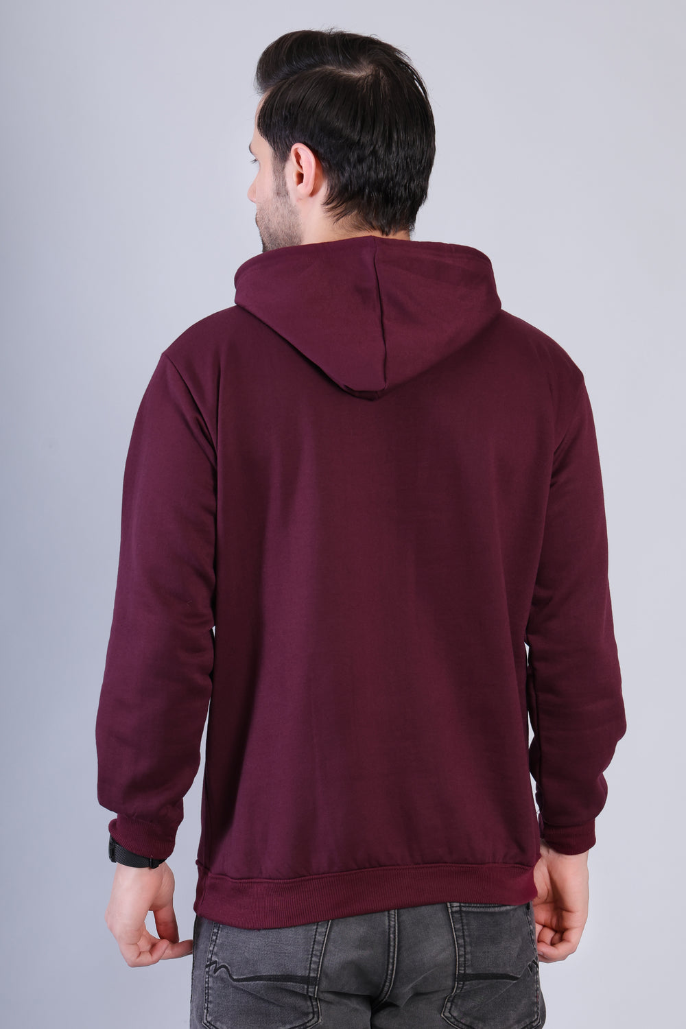 Men Maroon Hoodie for Winter | HD-413