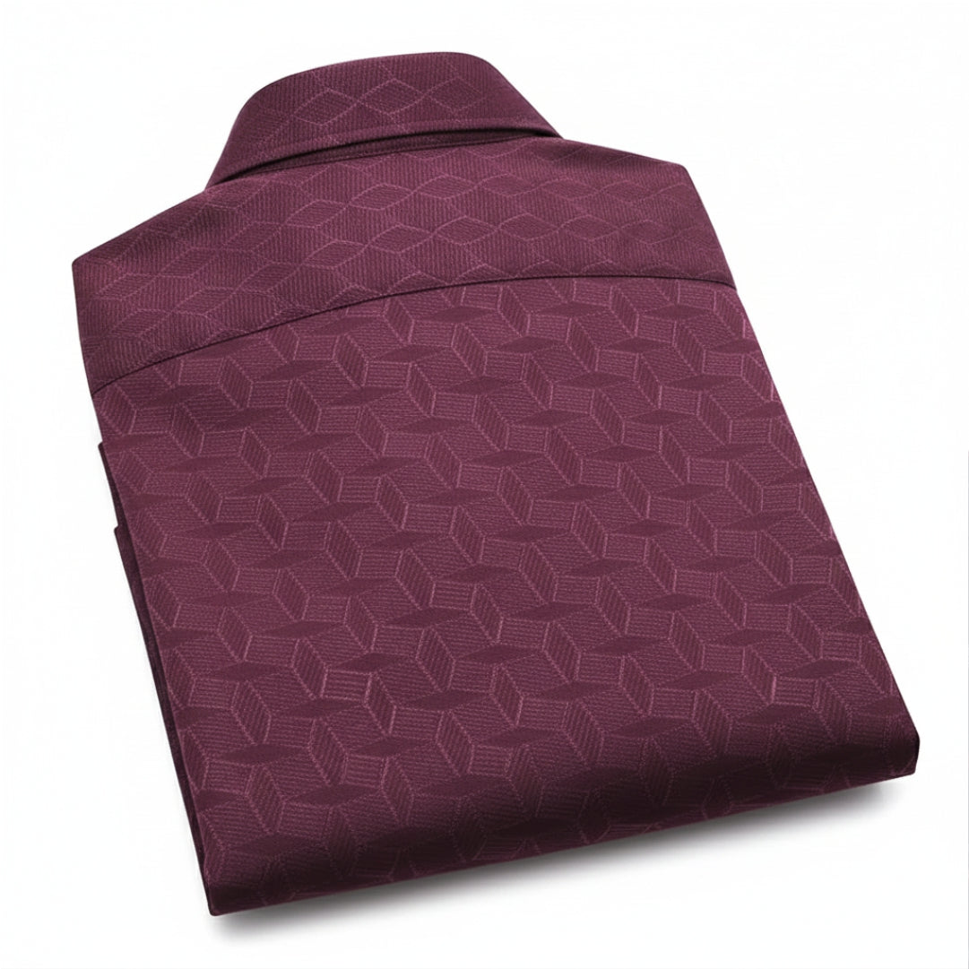 Men's Casual Half Sleeve Shirt - Maroon | SHS-154