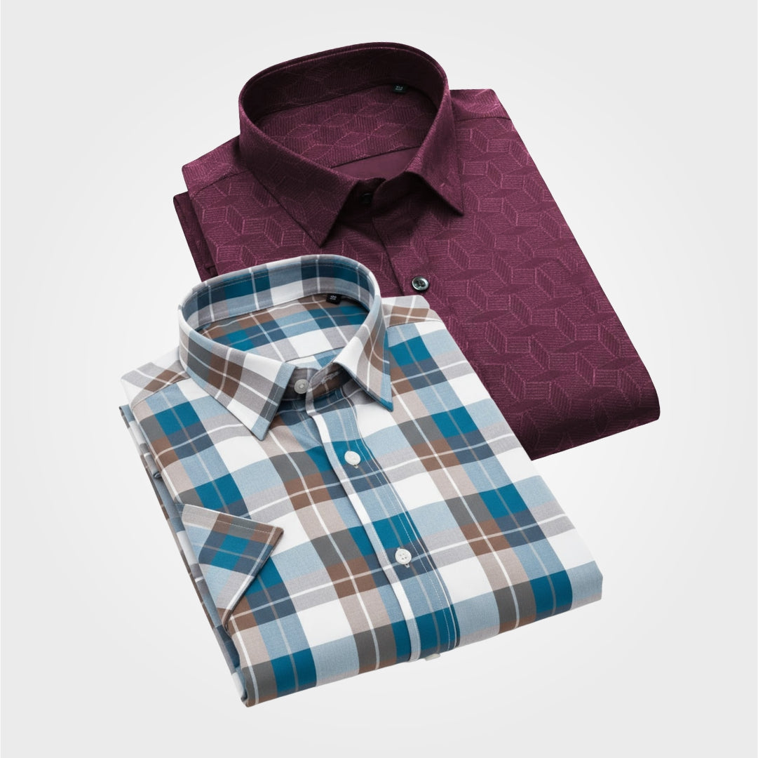 Shirt for Men's Pack of 2 (UHSS-16,SHS-154)