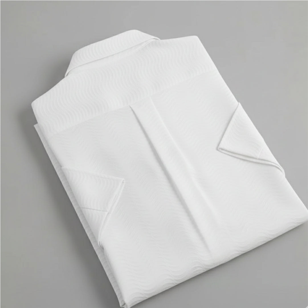 Men's Casual Half Sleeve Shirt - White | SHS-142