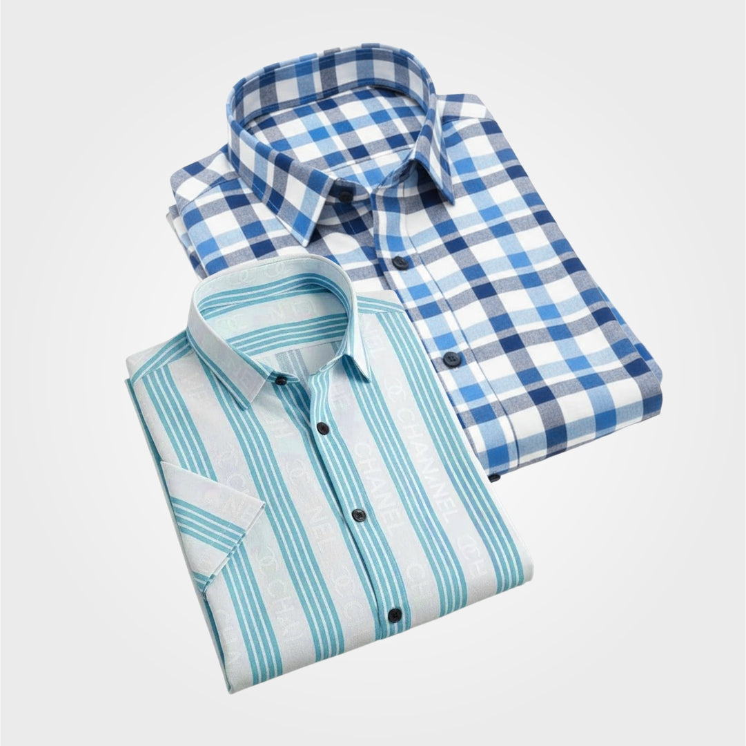 Shirt for Men's Pack of 2 (UHSS-158,SHS-177)