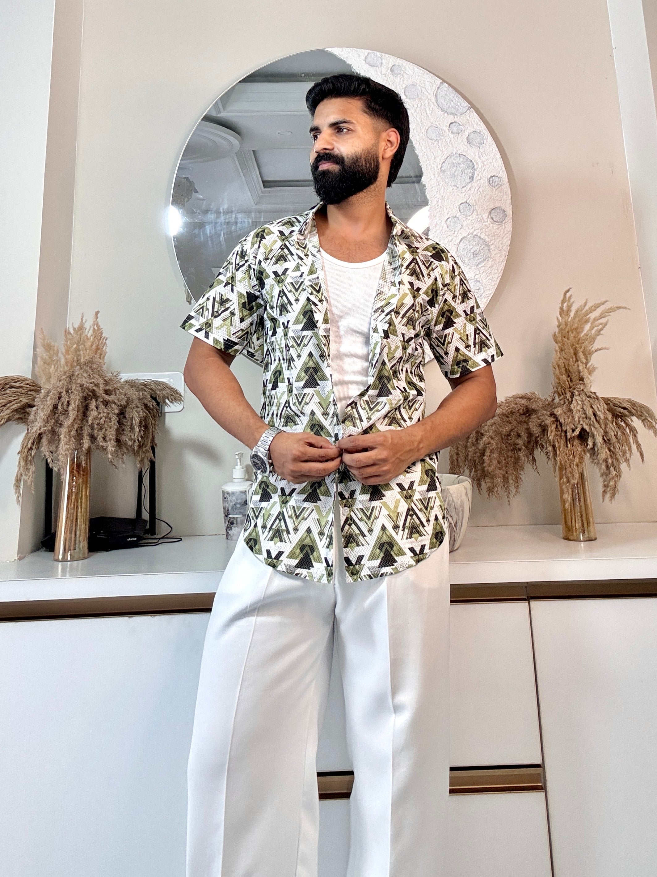 GeoGreen Street Shirt | Breathable & Durable Men’s Shirts for Everyday Wear | SHS-18