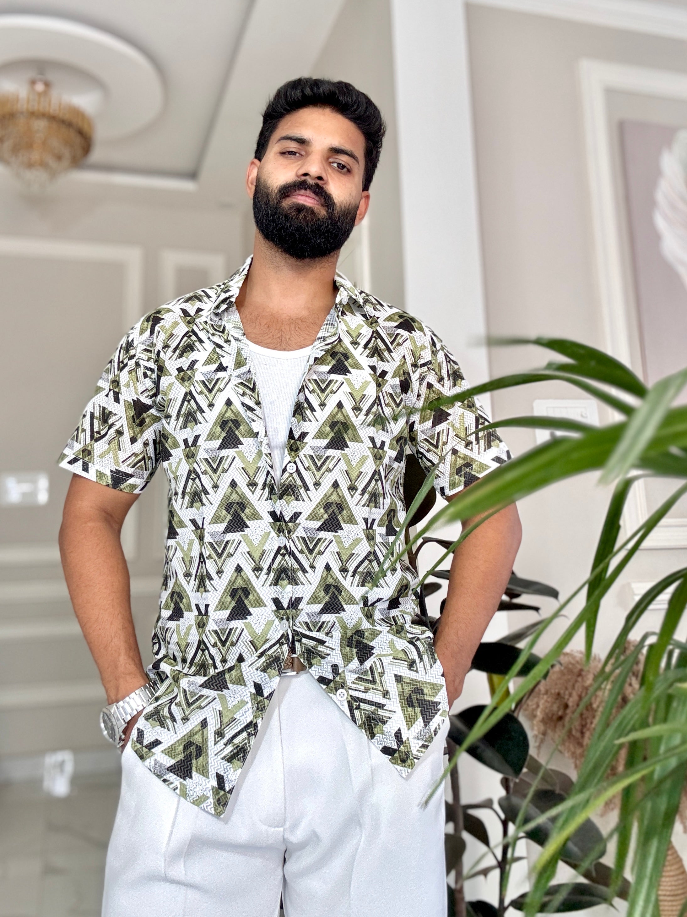 GeoGreen Street Shirt | Breathable & Durable Men’s Shirts for Everyday Wear | SHS-18