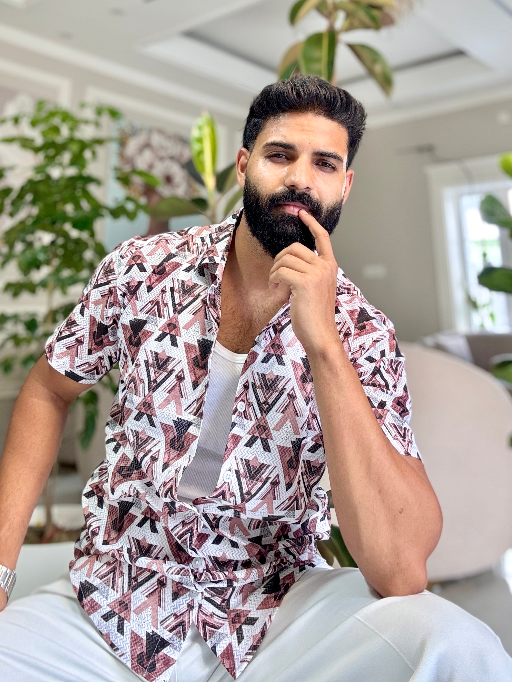 Tribal Flex Half-Sleeve Shirt | Breathable & Durable Men’s Shirts for Everyday Wear | SHS-19