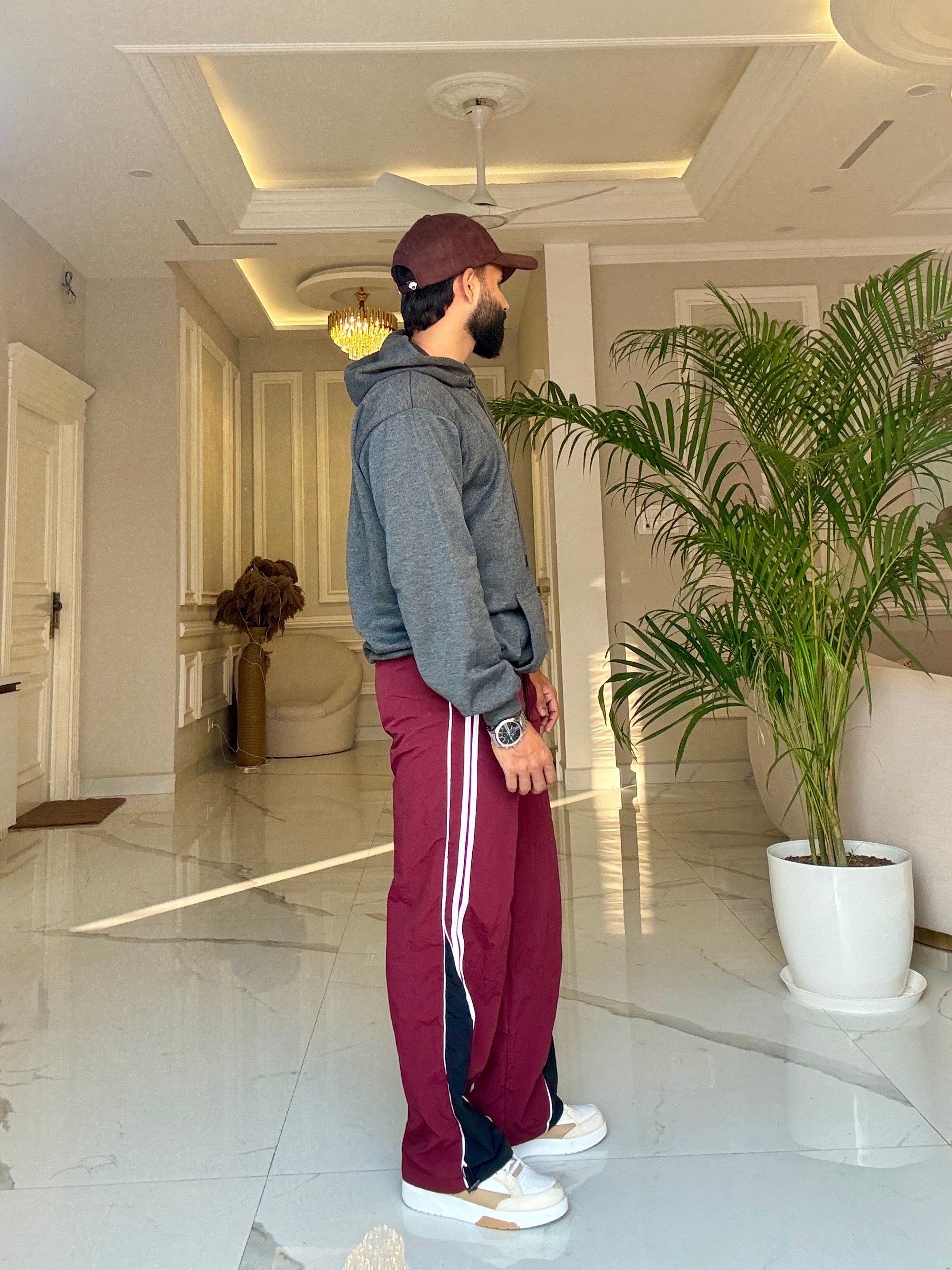 Men Dark Grey Hoodie for Winter