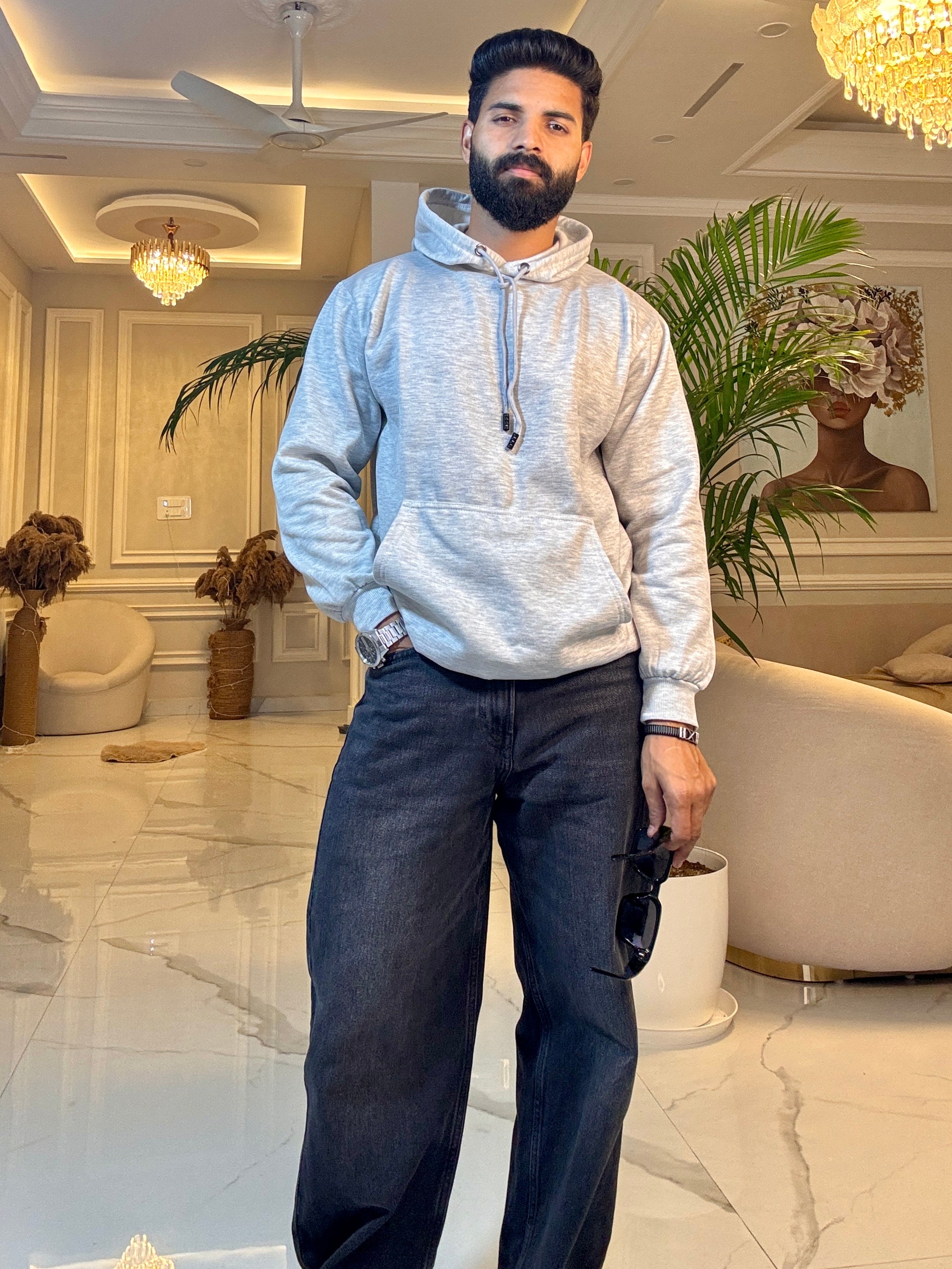 Men Off White Hoodie for Winter