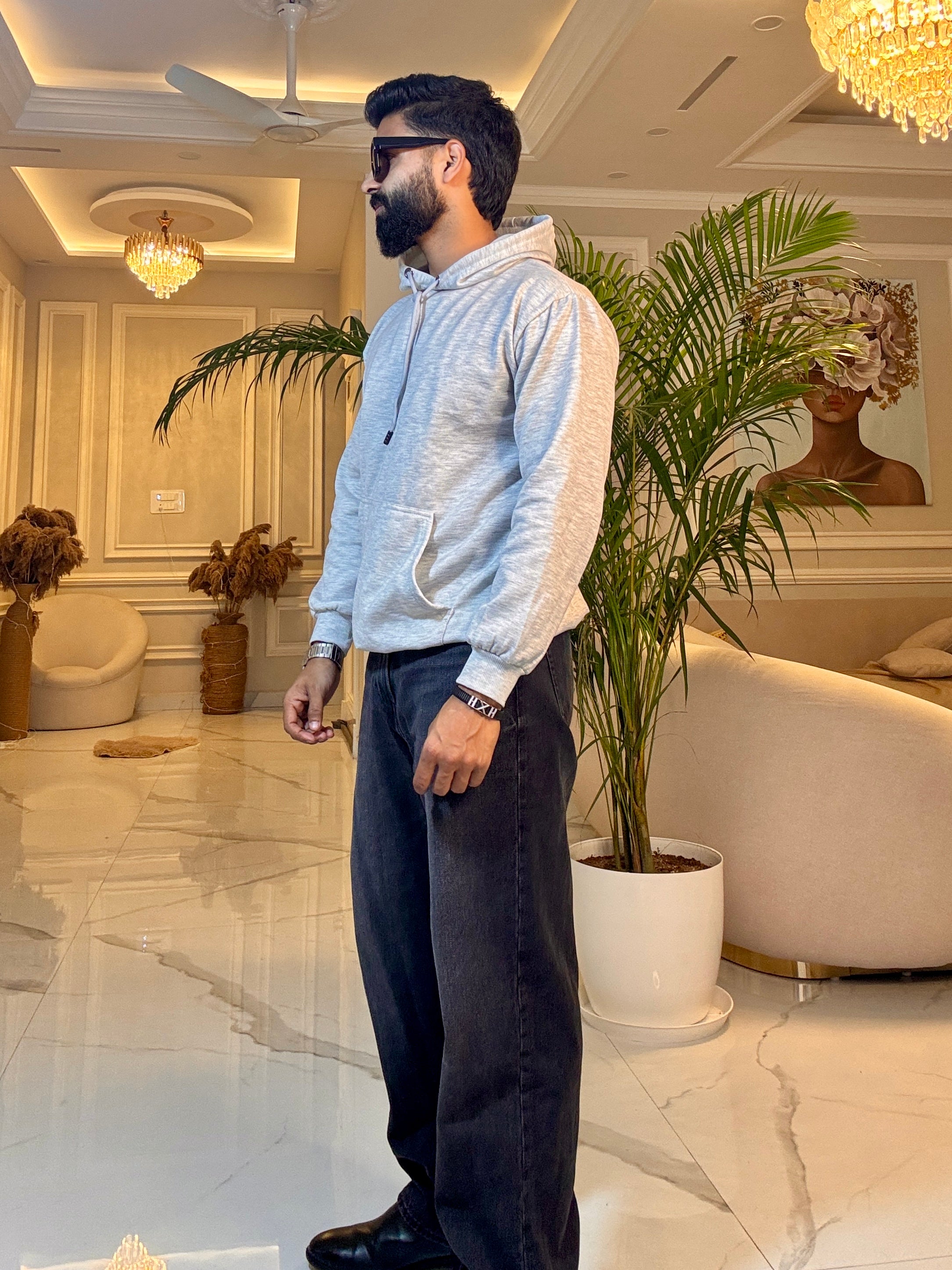 Men Off White Hoodie for Winter