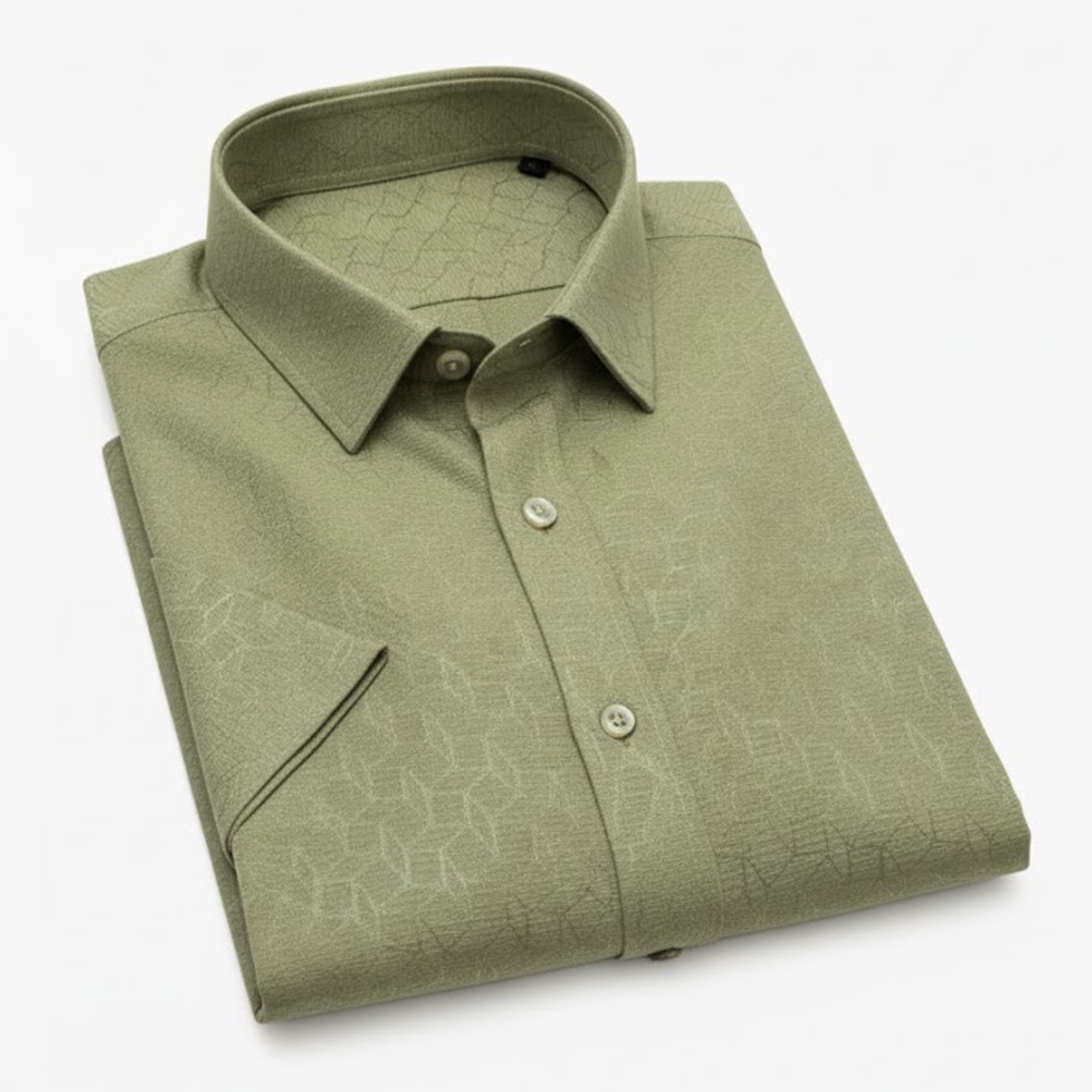 Men's Casual Half Sleeve Shirt - Green | SHS-152