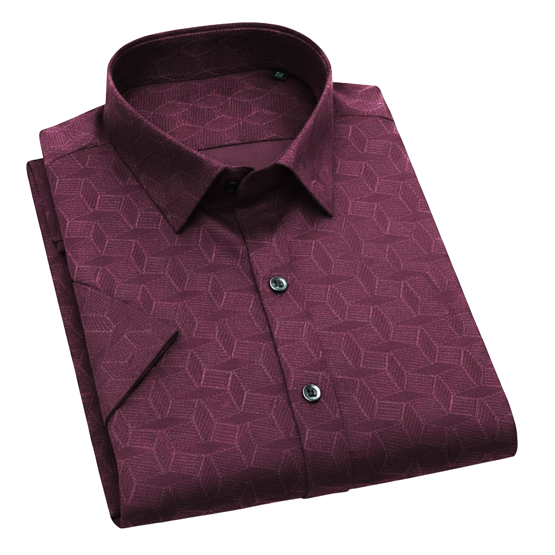 Men's Casual Half Sleeve Shirt - Maroon | SHS-154