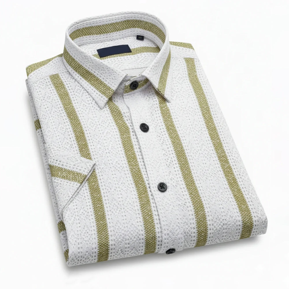 Men Pink Net Shirt - UHSS-2