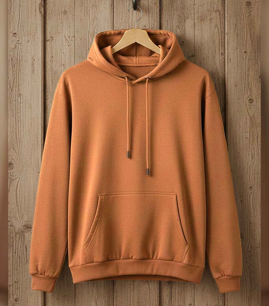 Men Brown Hoodie for Winter