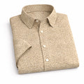 Beige Yellowish Printed Half Sleeve Shirt (SKU-P-504)