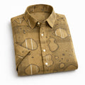 Brown Printed Half Sleeve Shirt (SKU-P-510)
