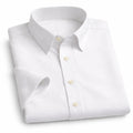 Plain White Shirt Half Sleeve Shirt (SKU-RS1-516)