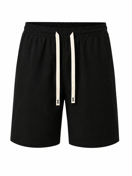 Black Linen Short