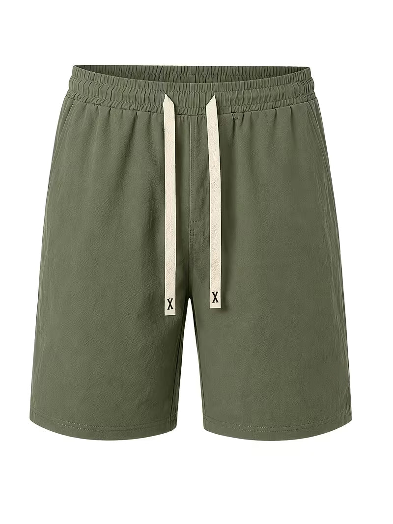 Light Khaki Linen Short
