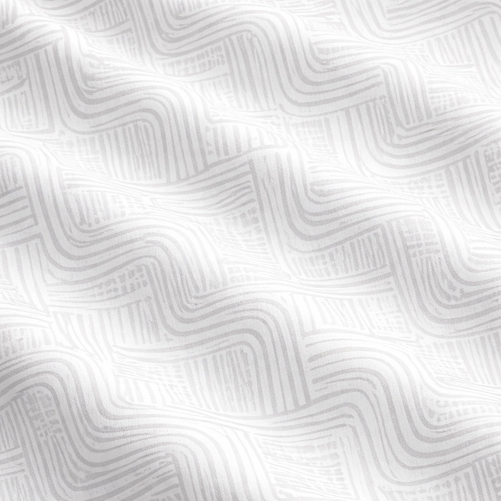 White Printed Shirt With Grey Design Half Sleeve Shirt (SKU-P-508)