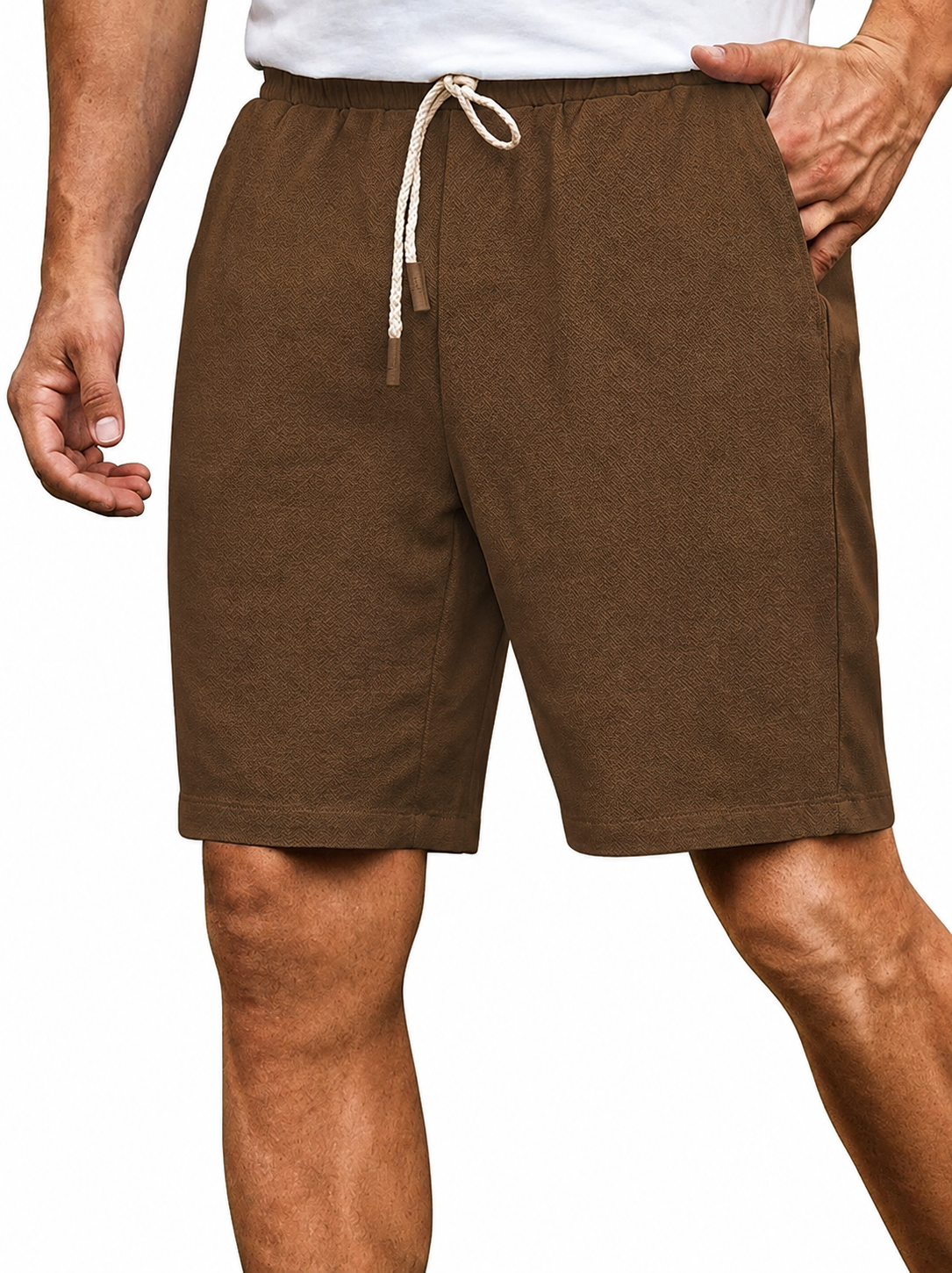 Coffee Linen Short