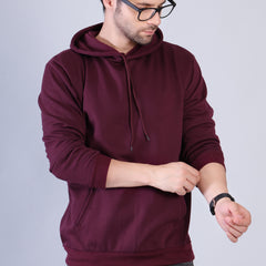 Men Maroon Hoodie for Winter | HD-413