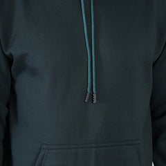 Men Bottle Green Hoodie for Winter | HD-414