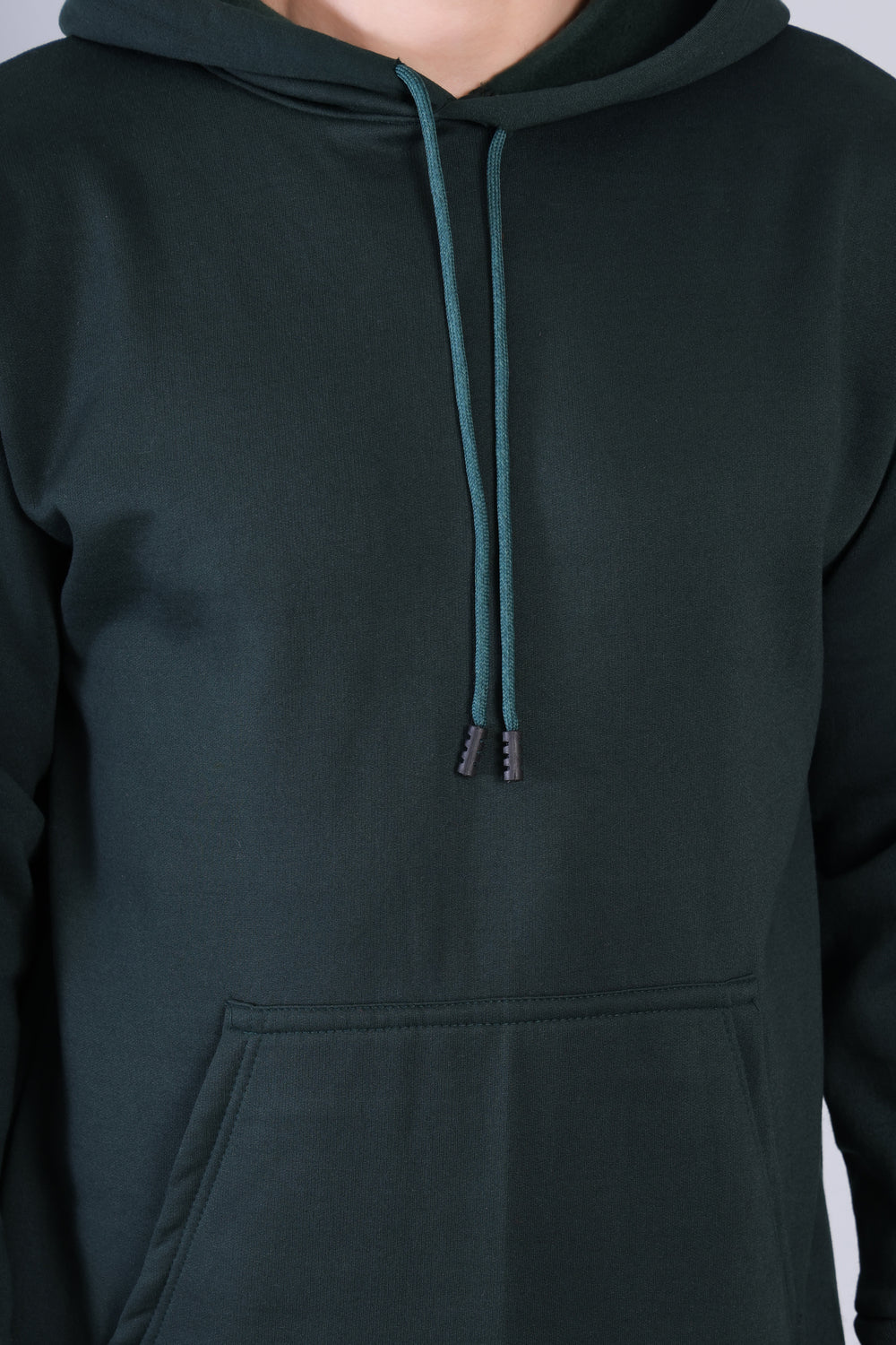 Men Bottle Green Hoodie for Winter | HD-414