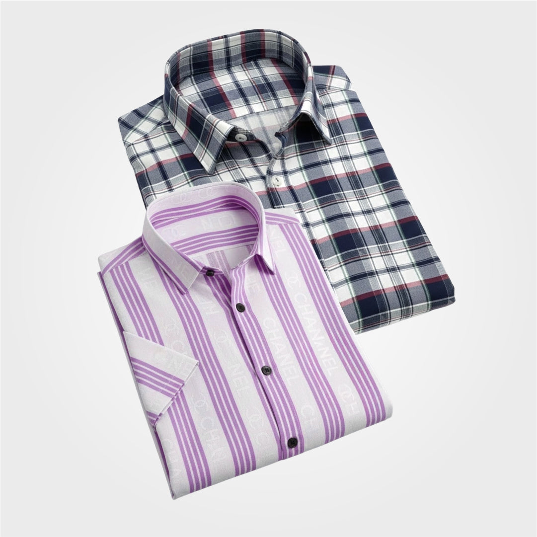 Shirt for Men's Pack of 2 (UHSS-159,SHS-179)