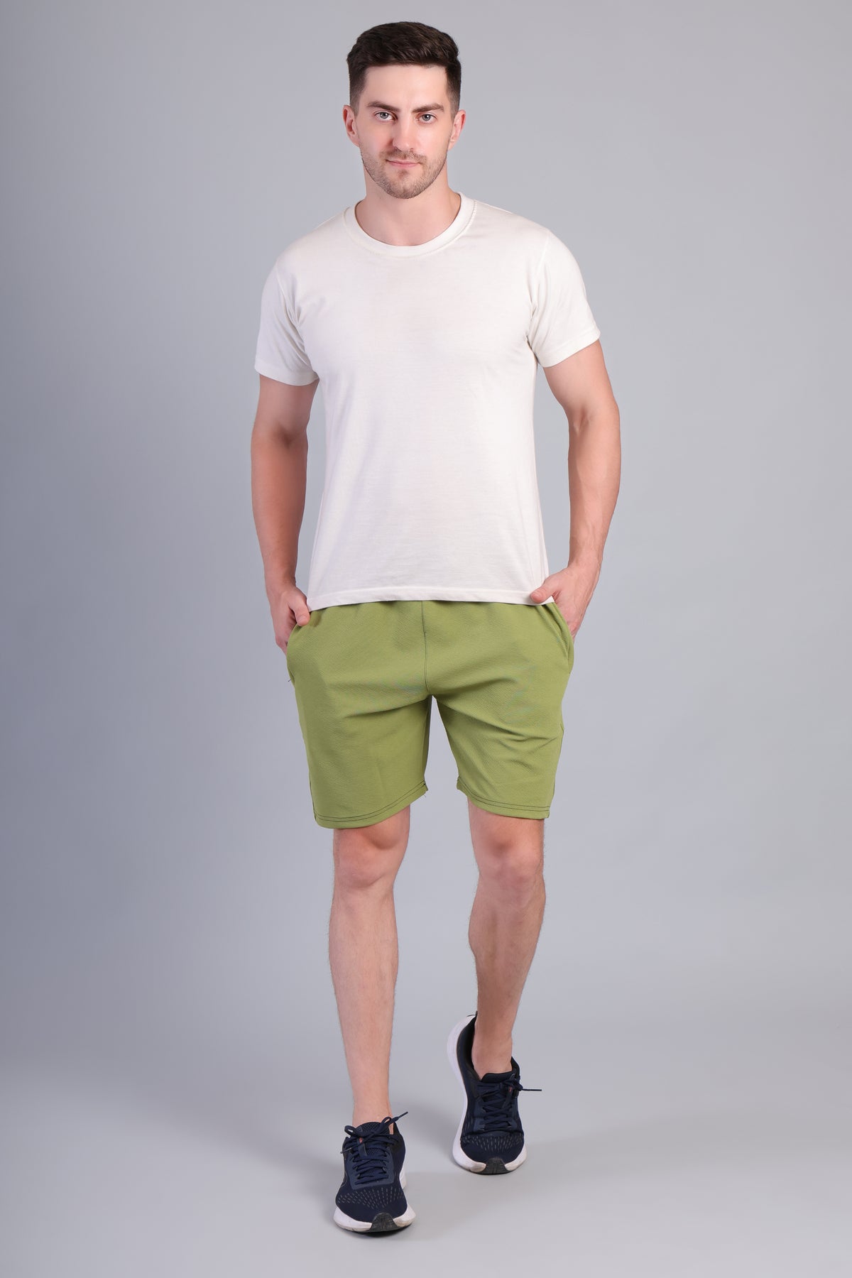 Army Green Cotton Short_NS-32