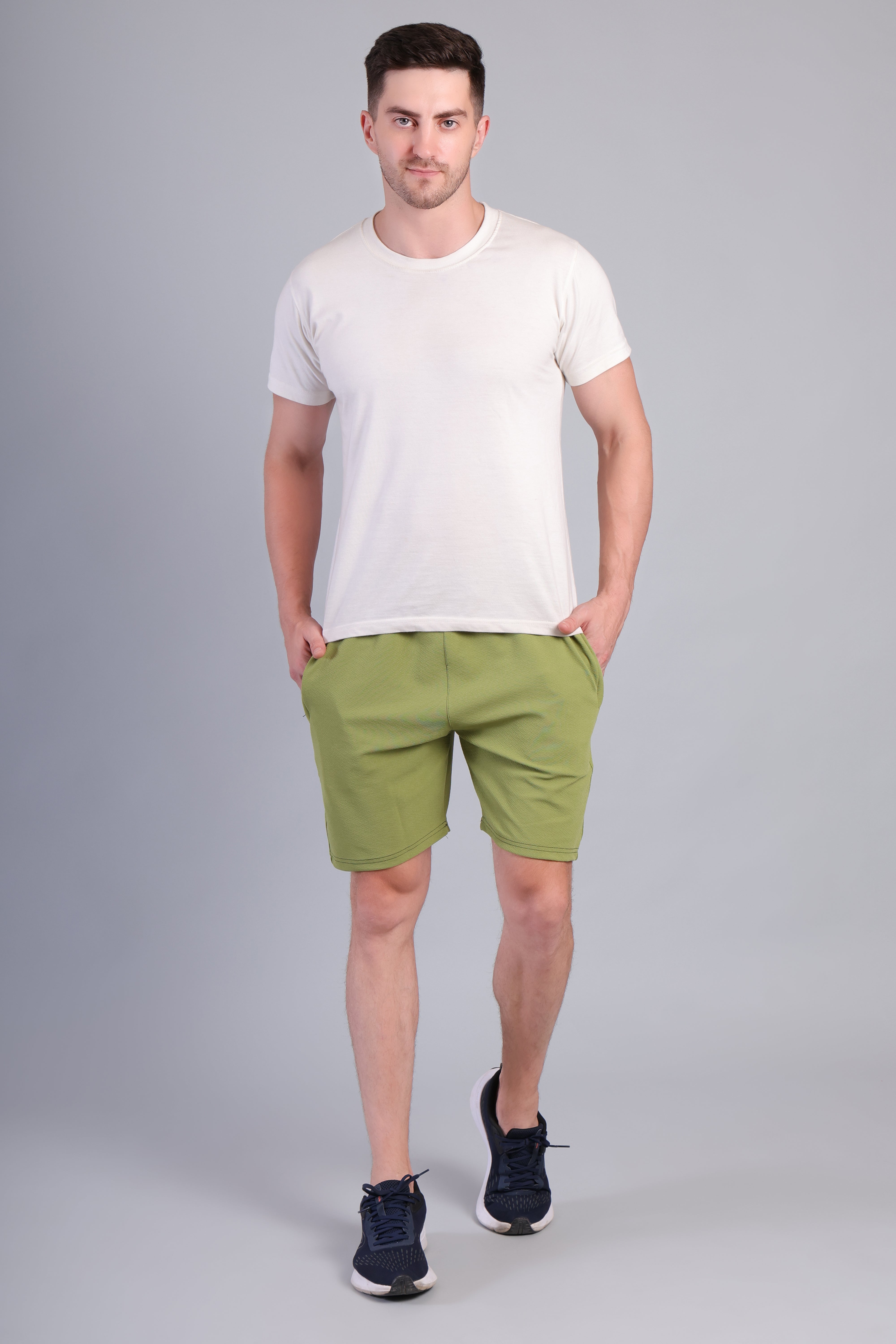 Army Green Cotton Short_SH-332