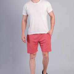 Brick Red Cotton Short_NS-36