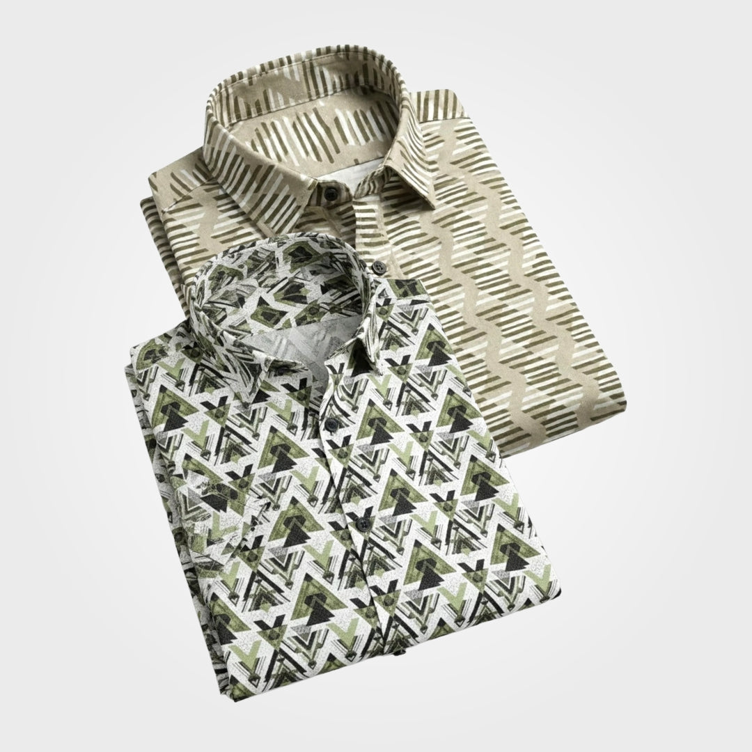 Shirt for Men's Pack of 2 (UHSS-182,SHS-19)
