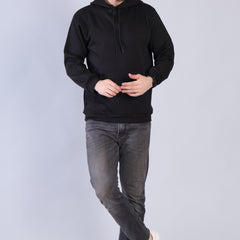Men Black Hoodie for Winter | HD-412