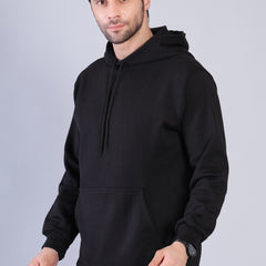 Men Black Hoodie for Winter | HD-412