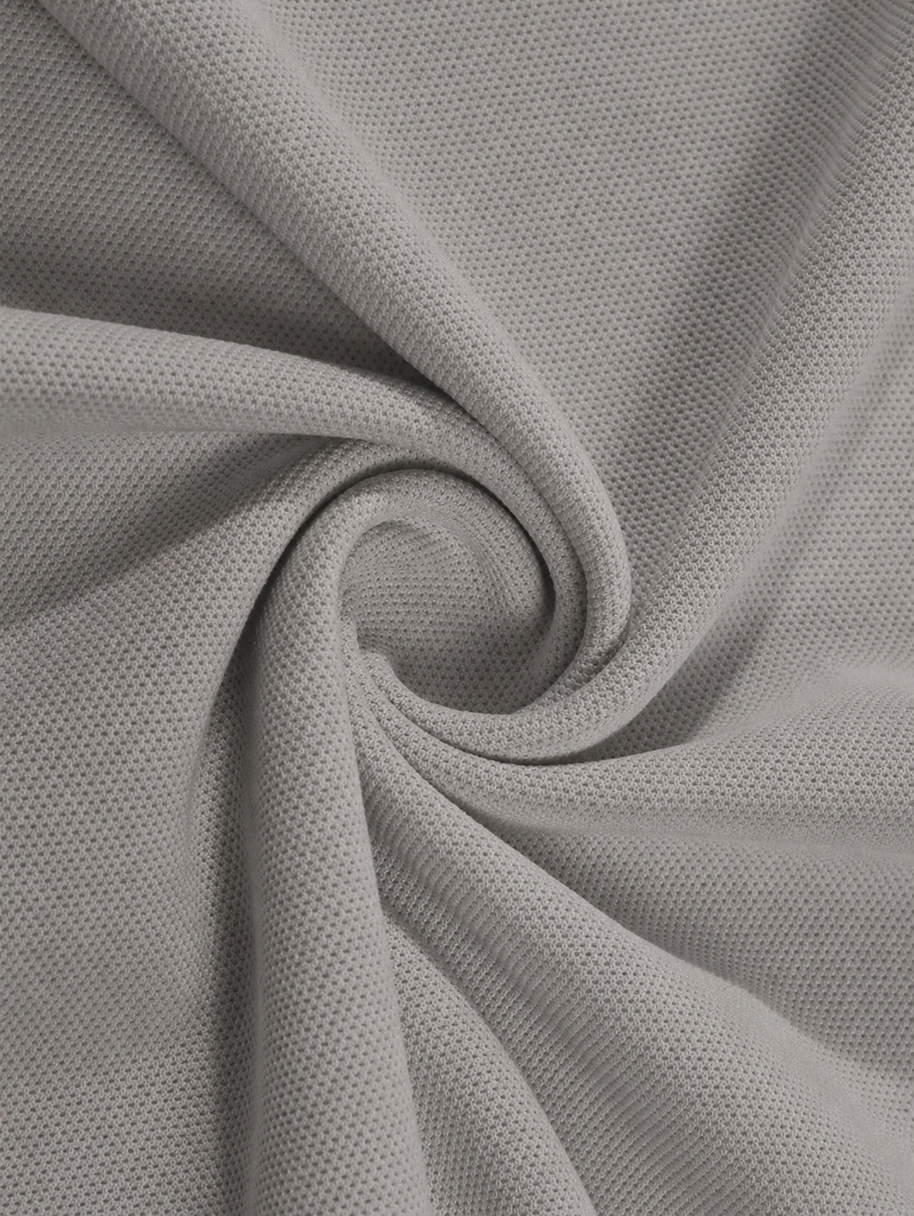 Grey Plain Polo T-Shirt