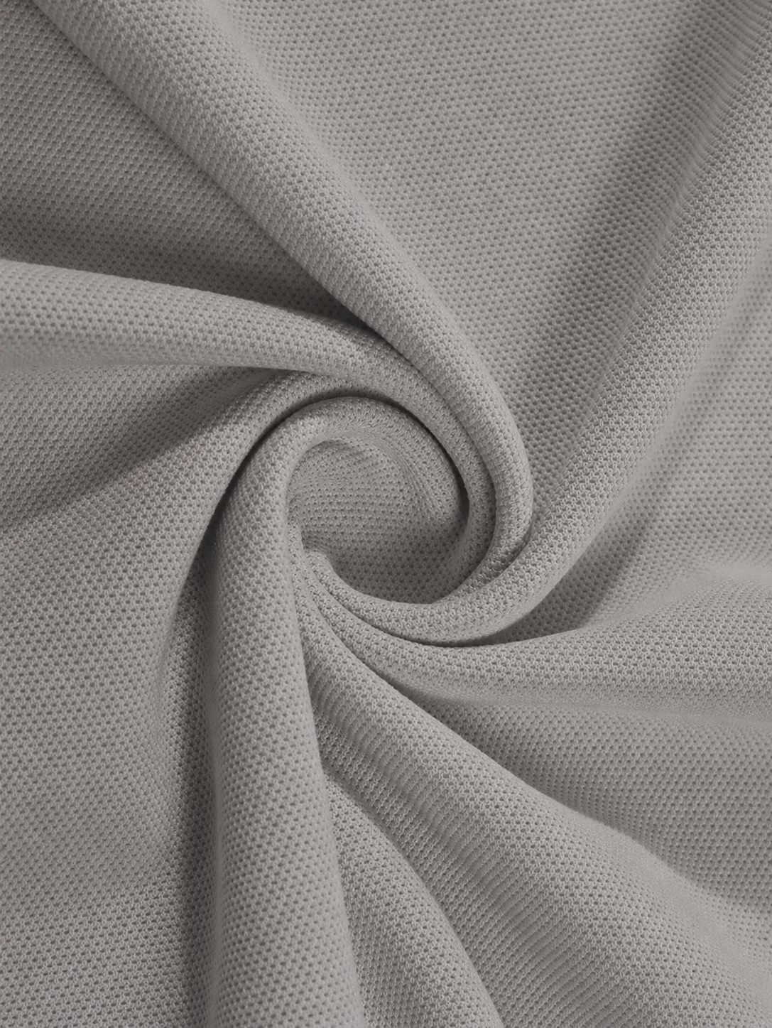 Grey Plain Polo T-Shirt