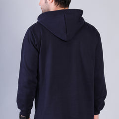 Men Dark Blue Hoodie for Winter | HD-411