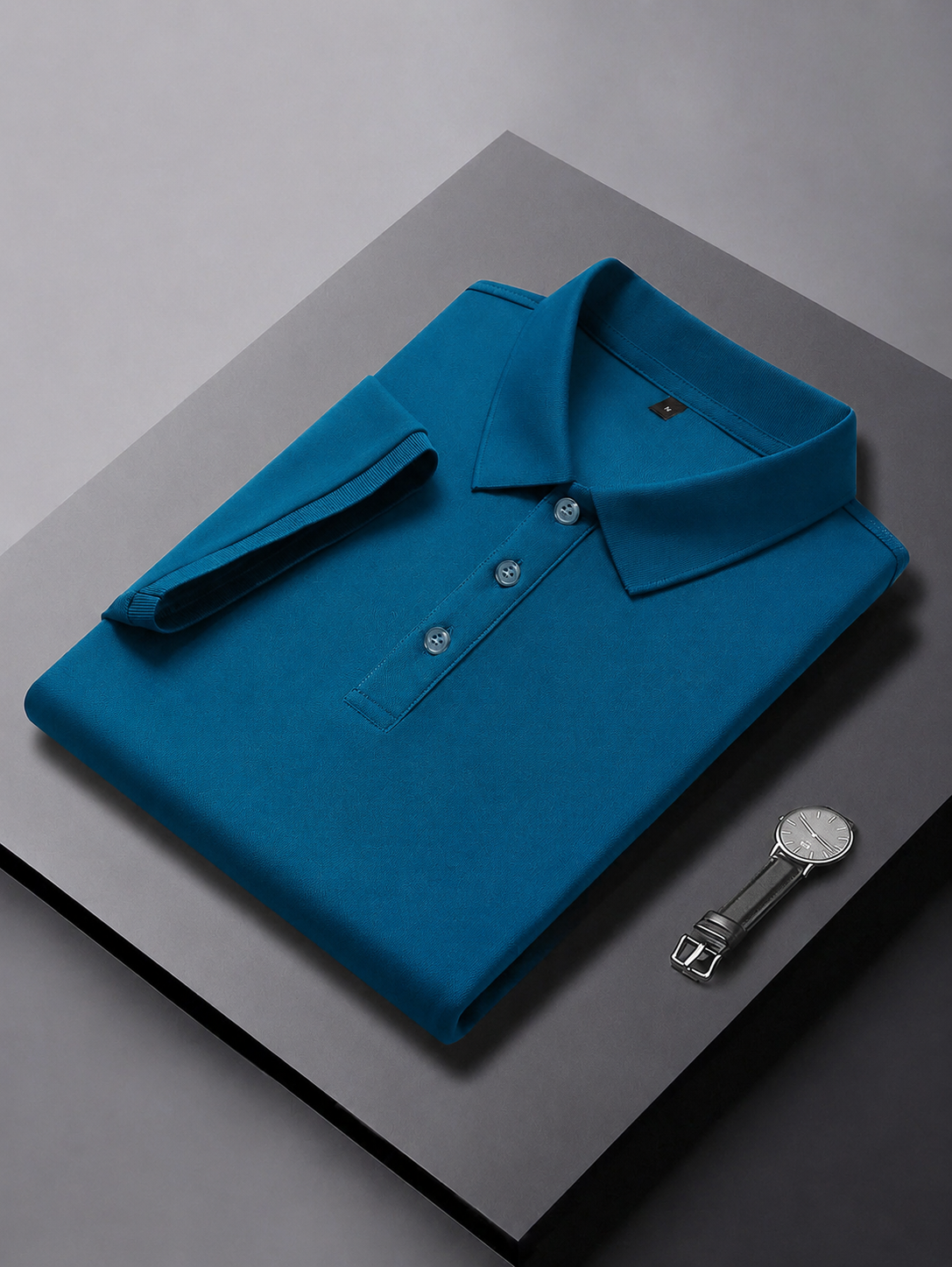 Sky Blue Plain Polo T-Shirt