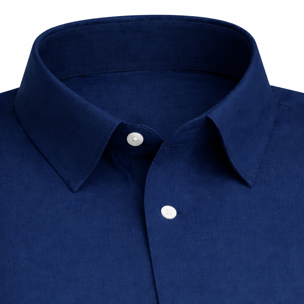 Plain Royal Blue Shirt Half Sleeve Shirt (SKU-Z-521)