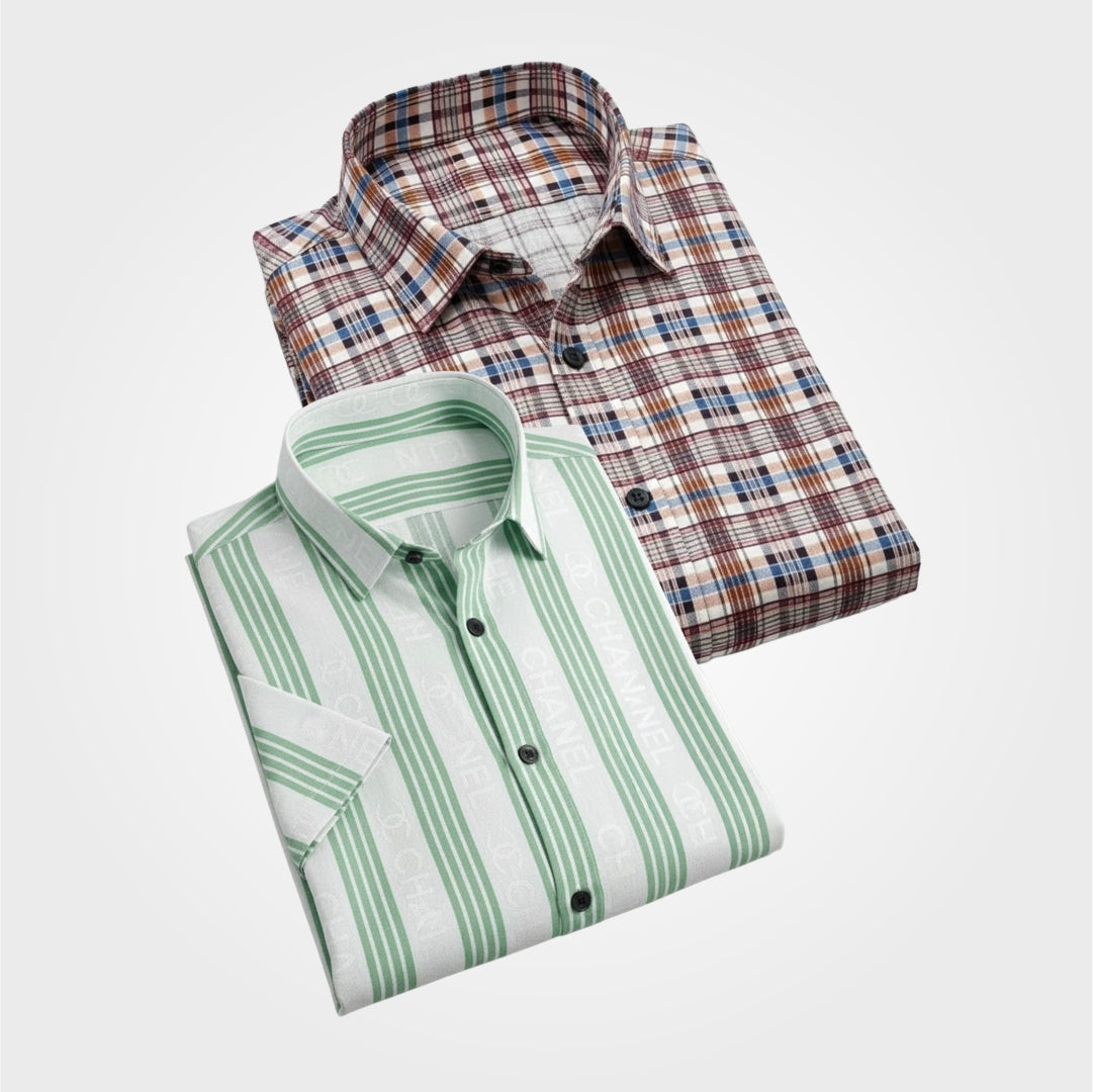 Shirt for Men's Pack of 2 (SHS-174,UHSS-12)