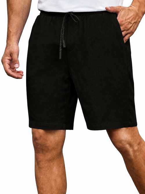 Black Linen Short