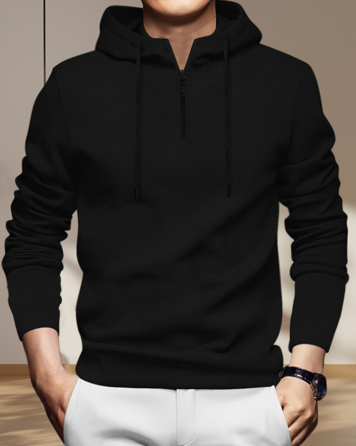 TrackSuit For Black Hooded T-shirt Grey Track Pant