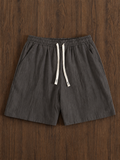 Dark Grey Linen Short