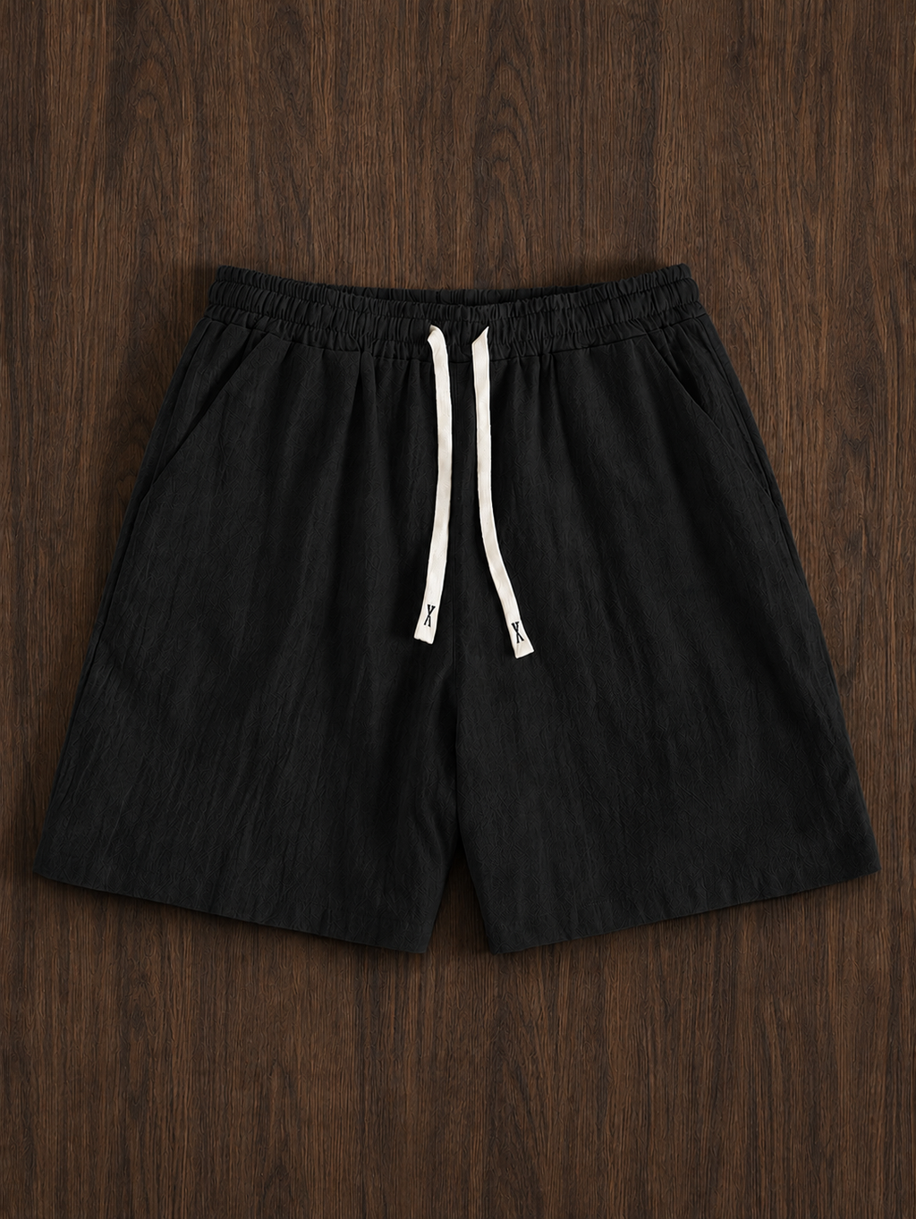 Black Linen Short