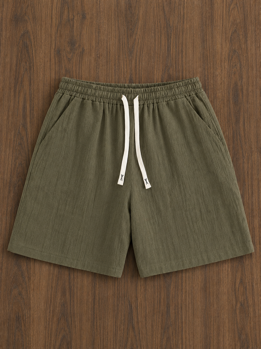 Light Khaki Linen Short