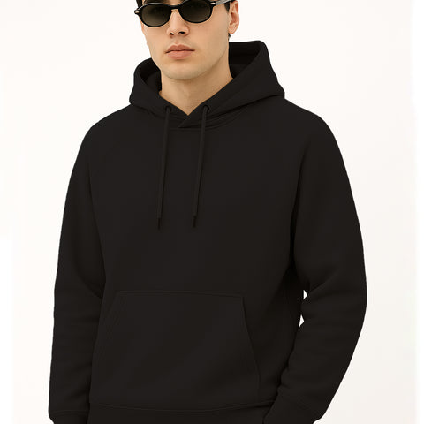 Men Black Hoodie for Winter | HD-412