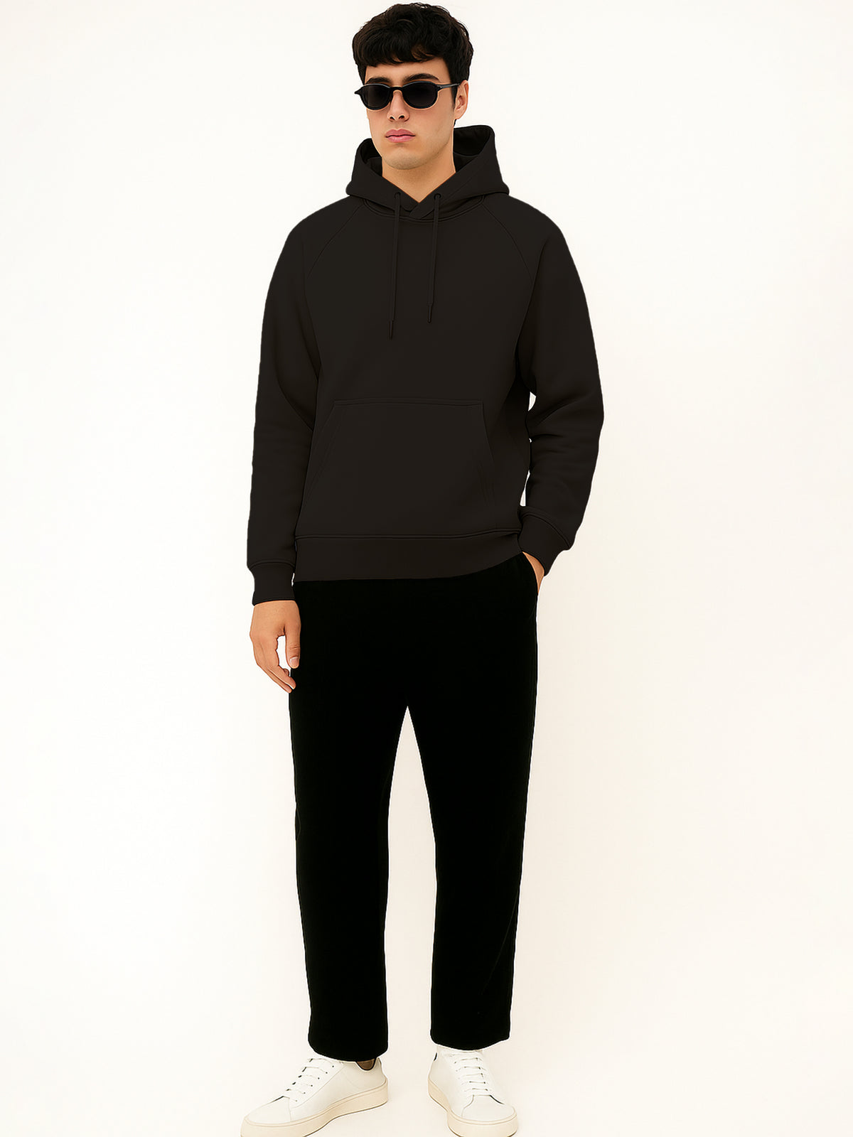 Men Black Hoodie for Winter | HD-412