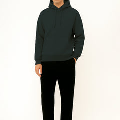 Men Bottle Green Hoodie for Winter | HD-414