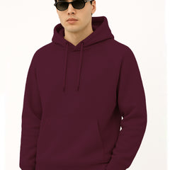 Men Maroon Hoodie for Winter | HD-413